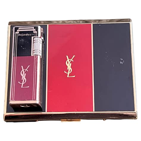 ysl feurzeug|Yves Saint Laurent YSL Feuerzeug Lighter Gold Vintage .